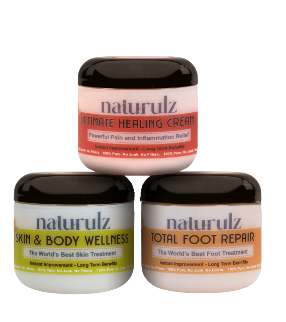 Naturulz skin and foot care creams.