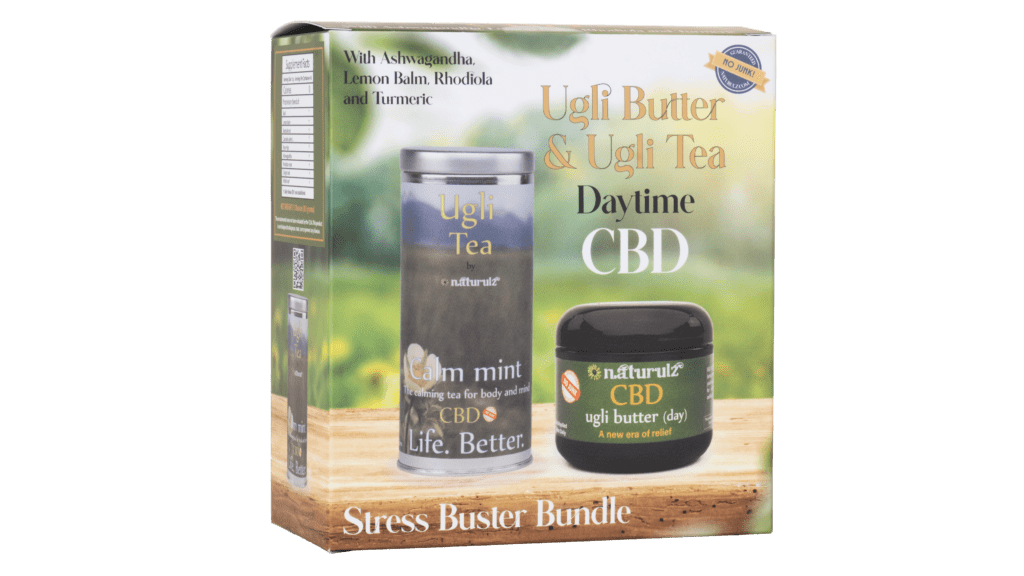 Ugli tea and butter CBD bundle.